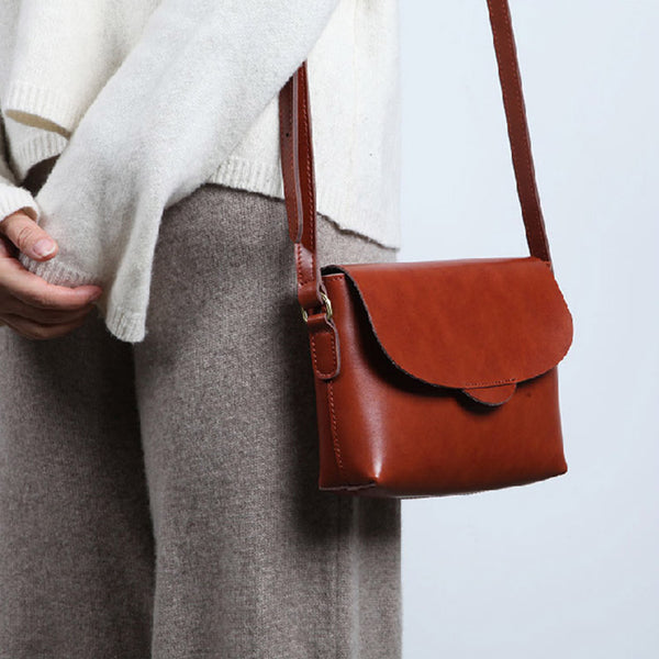 Handmade Flap Bag Women's Leather Crossbody Bags Purses For Women fashion
