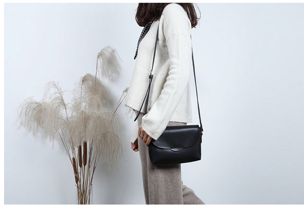 Handmade Flap Bag Women's Leather Crossbody Bags Purses For Women mini