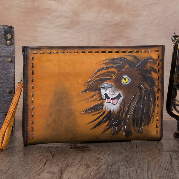 Handmade Genuine Leather Clutch Handbag Wallet Purse Accessories Gift Women adorable
