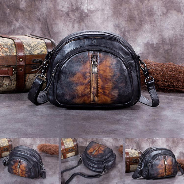 Handmade Genuine Leather Crossbody Shoulder Bags Purses Accessories Gift Women unique