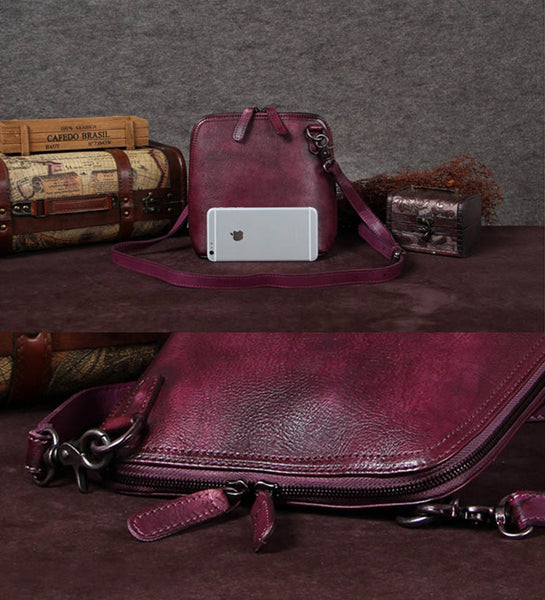 Handmade Genuine Leather Crossbody Shoulder Bags Purses Accessories Gift Women vintage