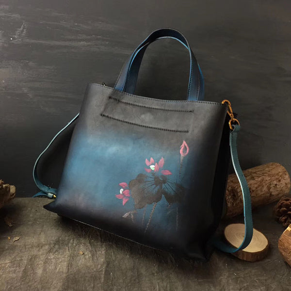 Handmade Genuine Leather Handbags Totes Bags Purses Accessories Gift f –  igemstonejewelry