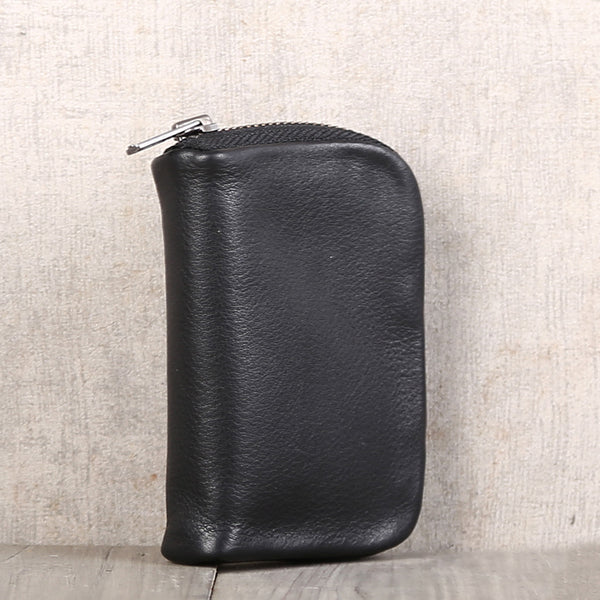 Handmade Genuine Leather Key Wallets Coin Purse Card Wallet Women Men chic
