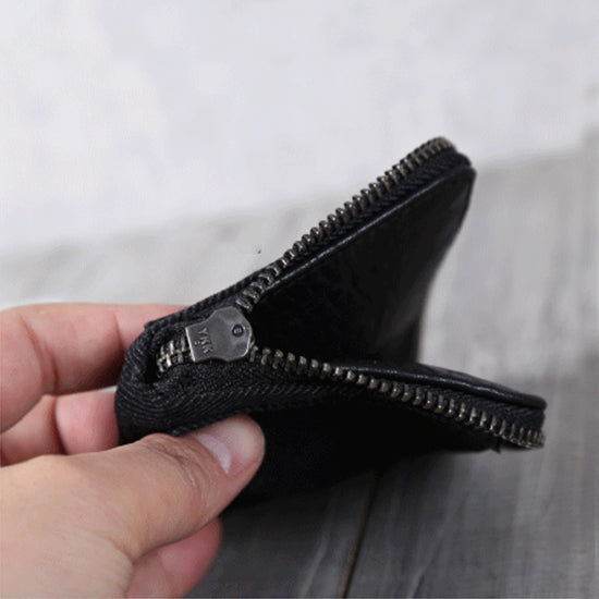 Handmade Genuine Leather Key Wallets Coin Purse Card Wallet Women Men soft