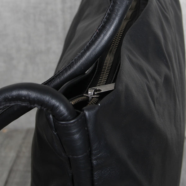 Handmade Genuine Leather Satchel Shoulder Bag Crossbody Bags Accessories Women Men black