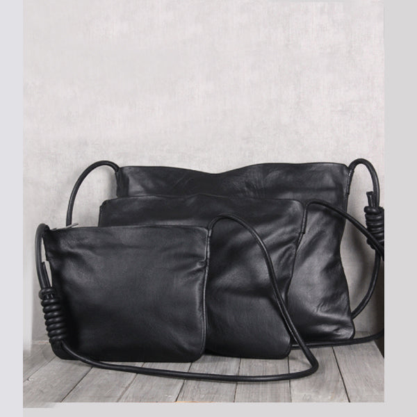 Handmade Genuine Leather Satchel Shoulder Bag Crossbody Bags Accessories Women Men for her