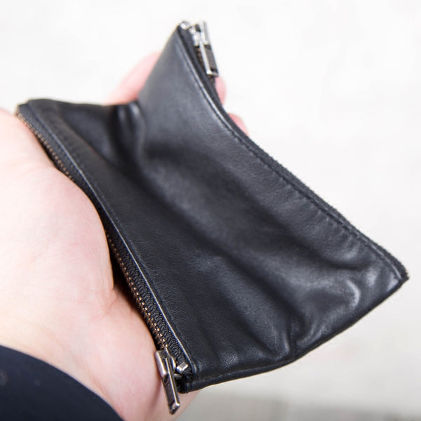 Handmade Genuine Leather Short Wallets Coin Purse Card Wallets Women Men elegant