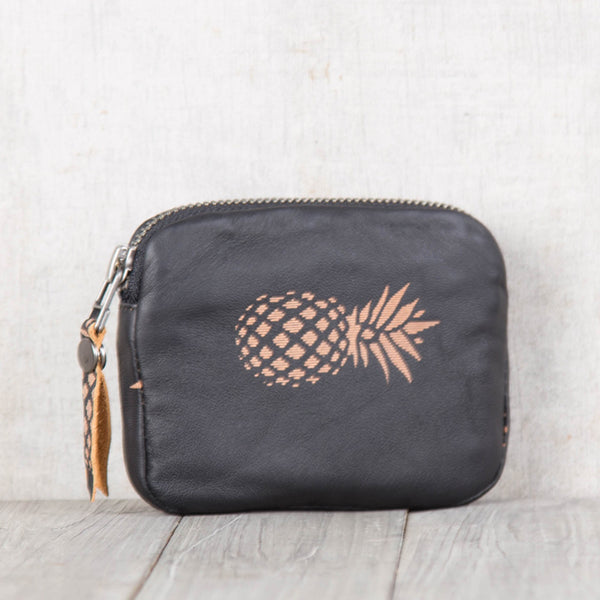 Women Leather Pineapple Wallet Small Coin Purse Card Wallets for Women