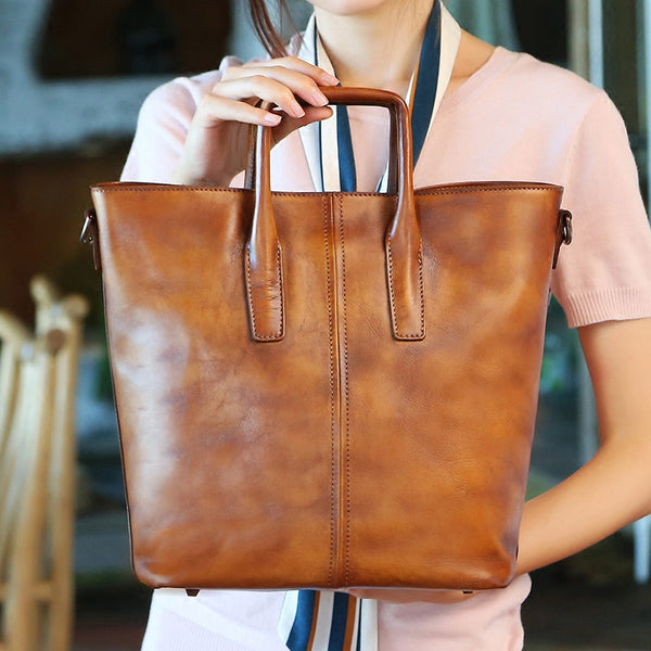 Handmade Genuine Leather Totes Handbags Crossbody Shoulder Bags Purses Accessories Gift Women Unique