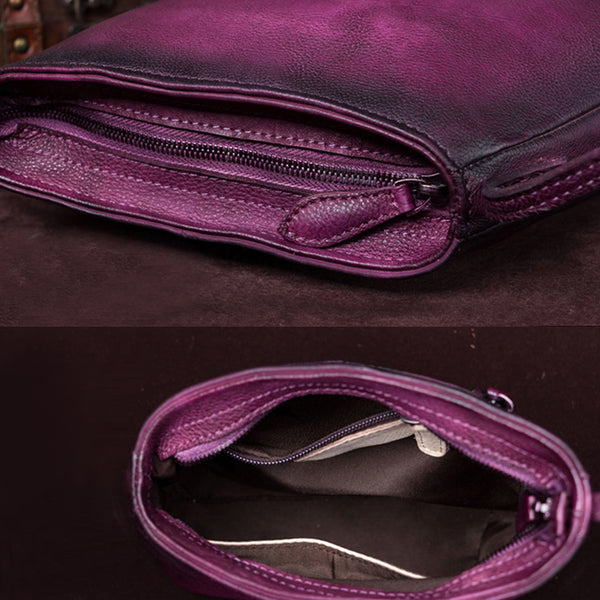 Handmade Genuine Leather Vintage Crossbody Shoulder Bags Purses Women details