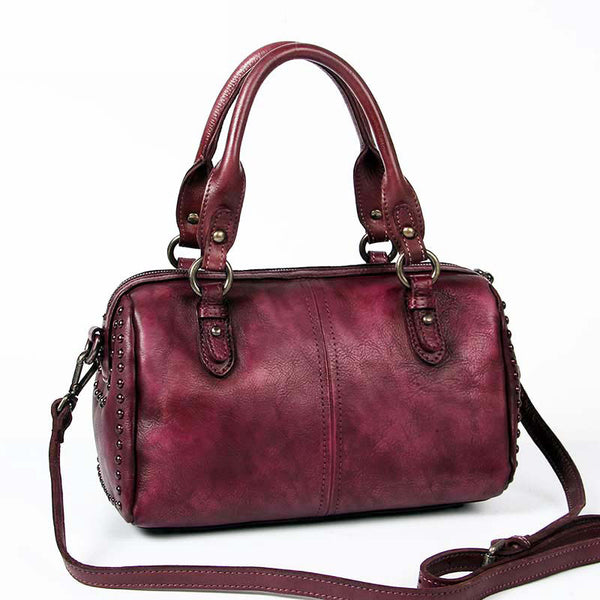 Handmade Genuine Leather Vintage Handbag Crossbody Shoulder Bags Purses Women unique