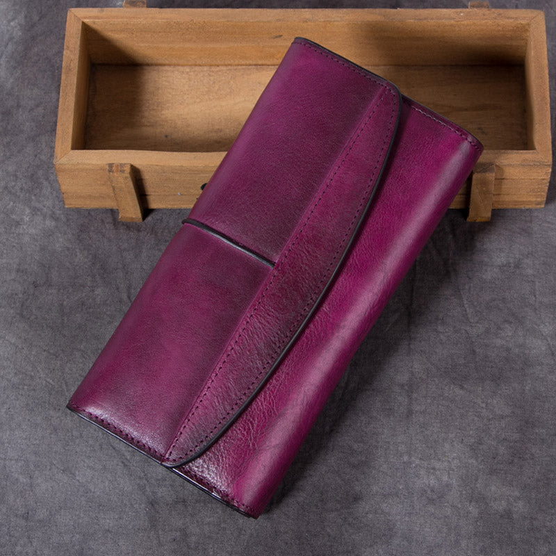 Handmade Leather Wallets Womens Clutch - RFID Wallet Women – Rustico