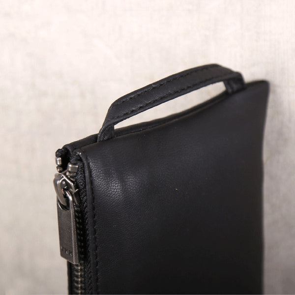 Handmade Genuine Leather Wallet Clutches Handbags Phone Case Women Men Vintage lovers