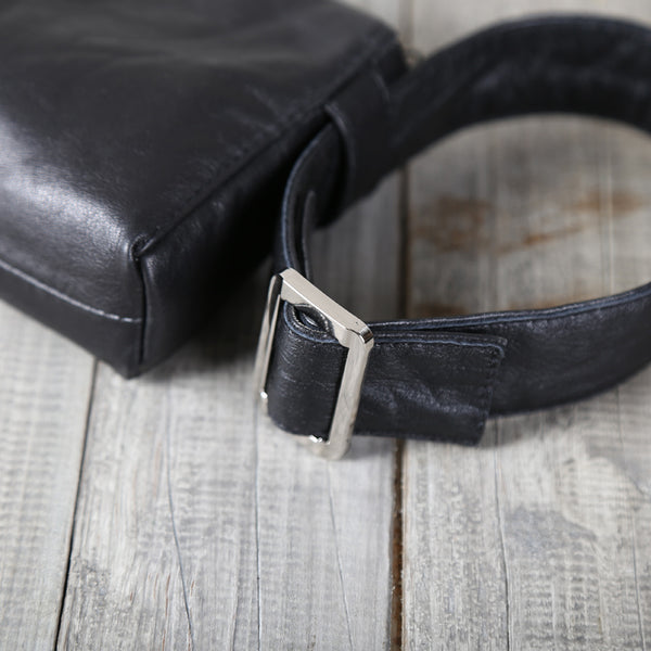 Handmade Genuine Leather Wallet Clutches Handbags Phone Case Women Men black