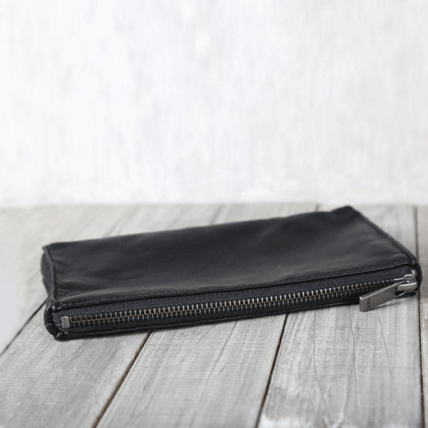 Handmade Genuine Leather Wallet Clutches Handbags Phone Case Women Men gift