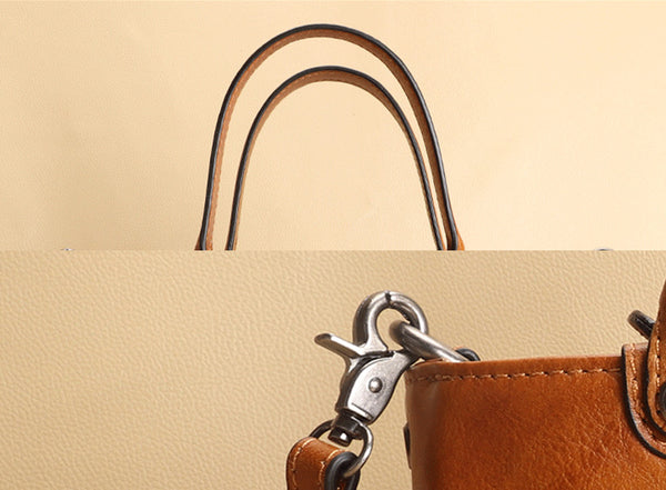 Handmade Ladies Embossed Leather Crossbody Purse Handbags For Women Details