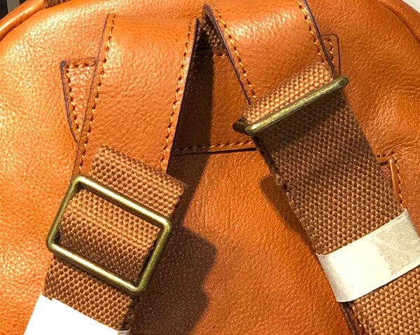 Handmade Ladies Leather Backpack Purse Small Rucksack Cross shoulder bag For Women