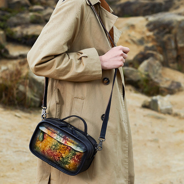 Handmade Leather Crossbody Bags Shoulder Bag Purses for Women beautiful