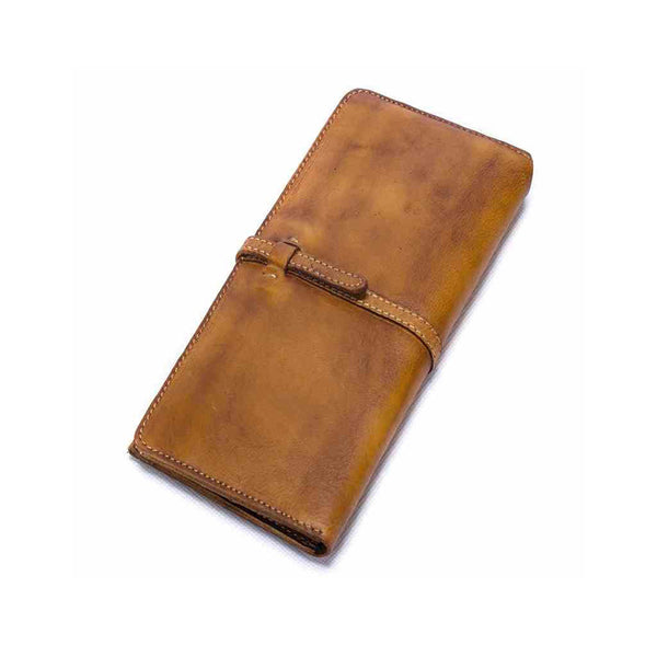Handmade Leather Long Wallet Clutch Accessories Gift Women