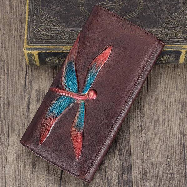 Handmade Leather Long Wallet Purse Clutch Accessories Women Best