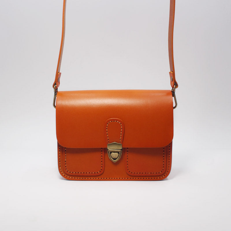 CoCopeaunts Vintage Saddle Bag with Bamboo Handle Messenger Bag Leather  Handbag Shoulder Bag Crossbody Bag Gift for Valentines Day