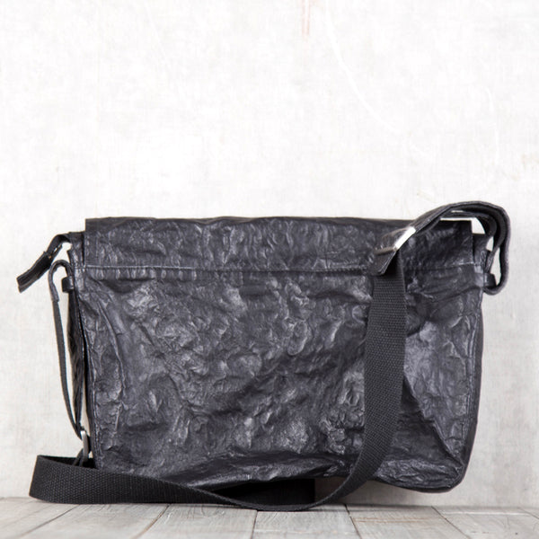 Womens Black Leather Satchel Bag Black Crossbody Bags Purse for Women