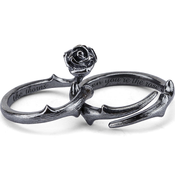 Handmade Sterling Silver Couple Rings Lovers Rings Jewelry Accessories Women Men elegant