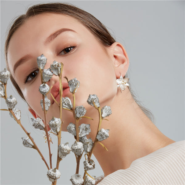Handmade Sterling Silver Hook Dangle Earrings Jewelry Accessories Gifts Women beautiful
