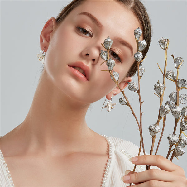 Handmade Sterling Silver Hook Dangle Earrings Jewelry Accessories Gifts Women
