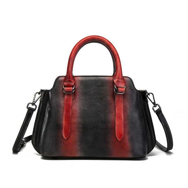 Handmade Women's Genuine Leather Handbags Designer Cross Shoulder Bag Sale For Women Black