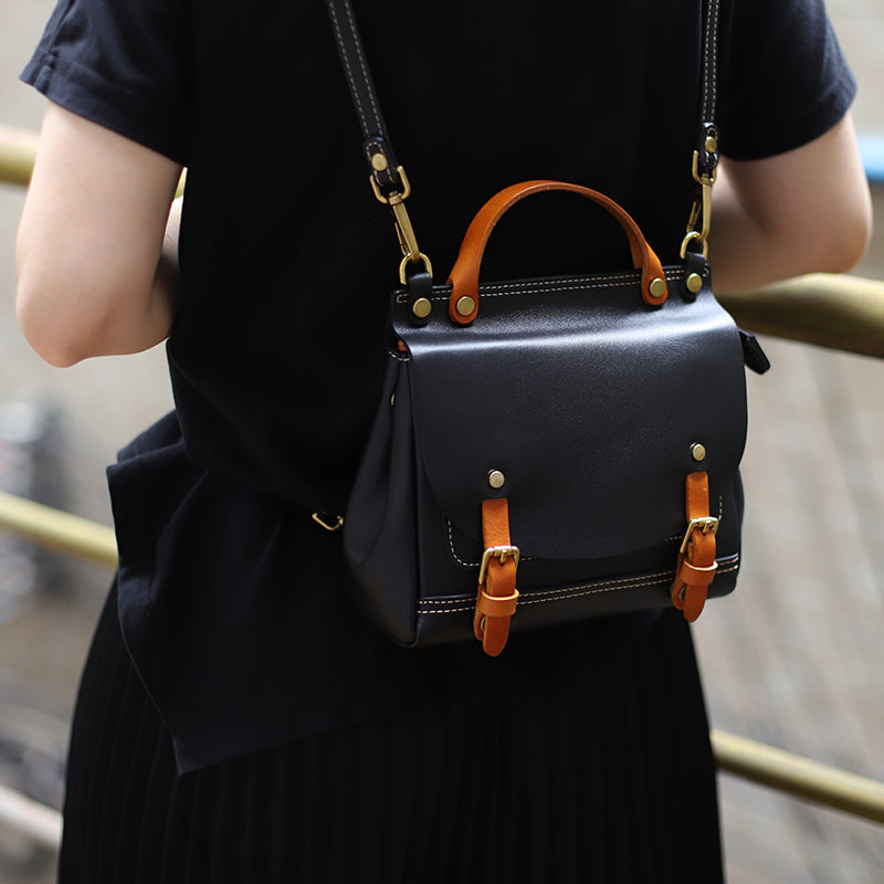 BROMEN Women Backpack Purse Leather Anti-theft Travel Backpack Fashion Shoulder  Handbag