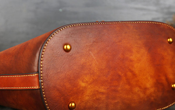 Handmade Womens Embossed Leather Tote Bag Shoulder Handbags For Women Quality