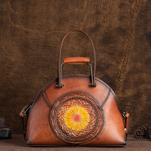 Handmade Womens Genuine Leather Handbags Small Crossbody Purse For Women Accessories