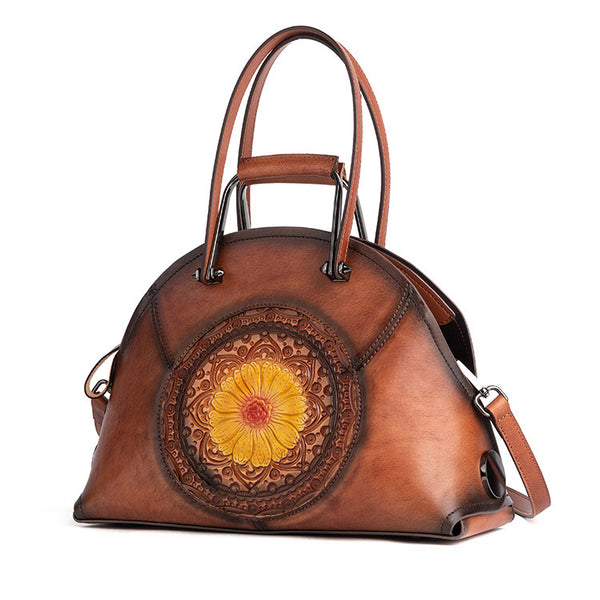 Handmade Womens Genuine Leather Handbags Small Crossbody Purse For Women Cool