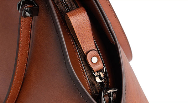 Handmade Womens Genuine Leather Handbags Small Crossbody Purse For Women Quality