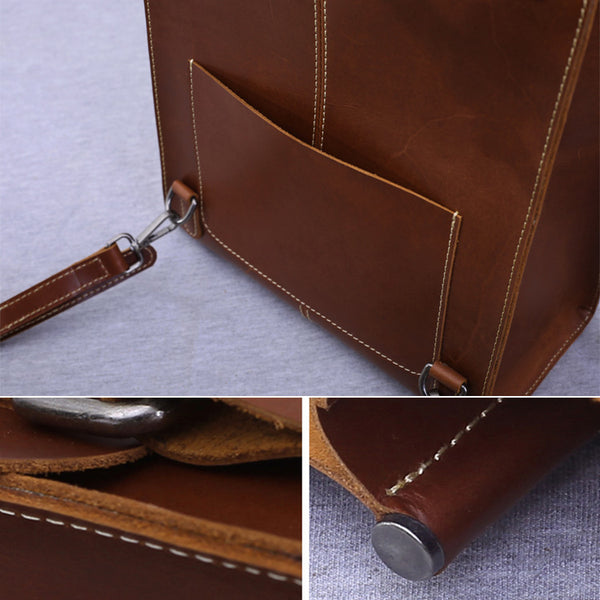 Handmade Womens Leather Backpack Bag Laptop Backpacks Book Bag Purse for Women Designer