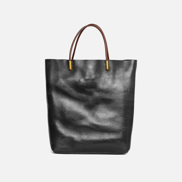 Handmade Womens Leather Crossbody Tote Bag Handbags Purse For Women Black