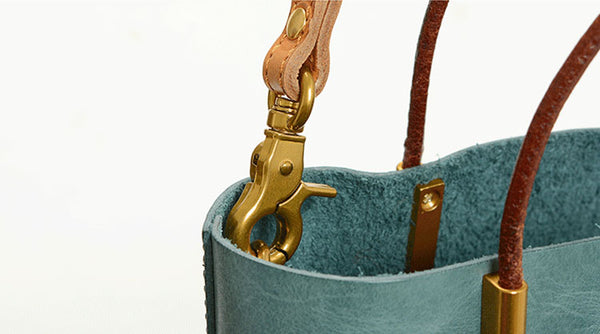 Handmade Womens Leather Work Tote Bag Handbags For Women