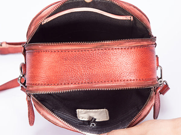 Heart Shaped Women Leather Crossbody Bags Purse Shoulder Bag for Women Details