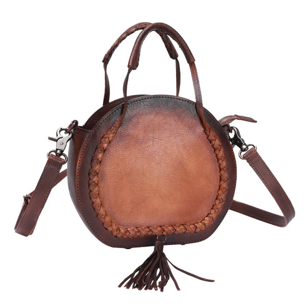 Hobo Leather Womens Fringe Crossbody Bag
