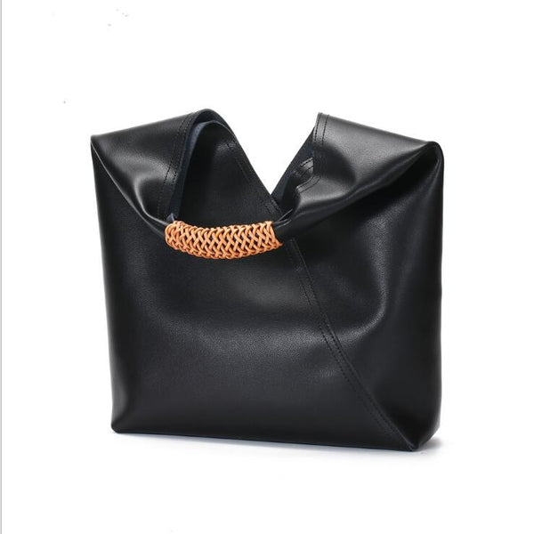"Hobo Style Women's Genuine Leather Handbags  Shoulder Purse For Women Black"