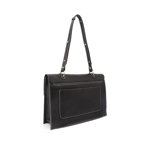 Ladies Black Leather Shoulder Bag Purse Leather Handbags for Women best