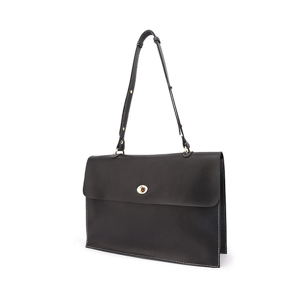 Ladies Black Leather Shoulder Bag Purse Leather Handbags for Women