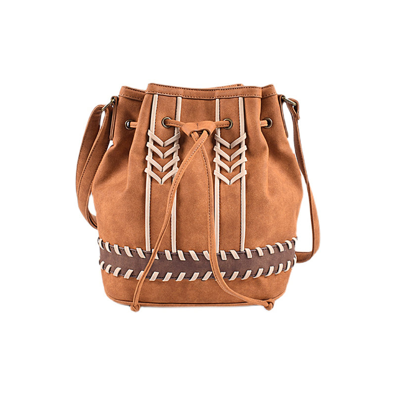 Trendy Fashionable Printed Simple Style Goddess Style Large Capacity Single- shoulder Crossbody Sling Bucket Bag