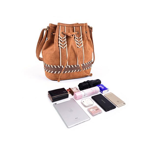 Small Ladies Genuine Leather Bucket Bags Cute Shoulder Bags For Women –  igemstonejewelry