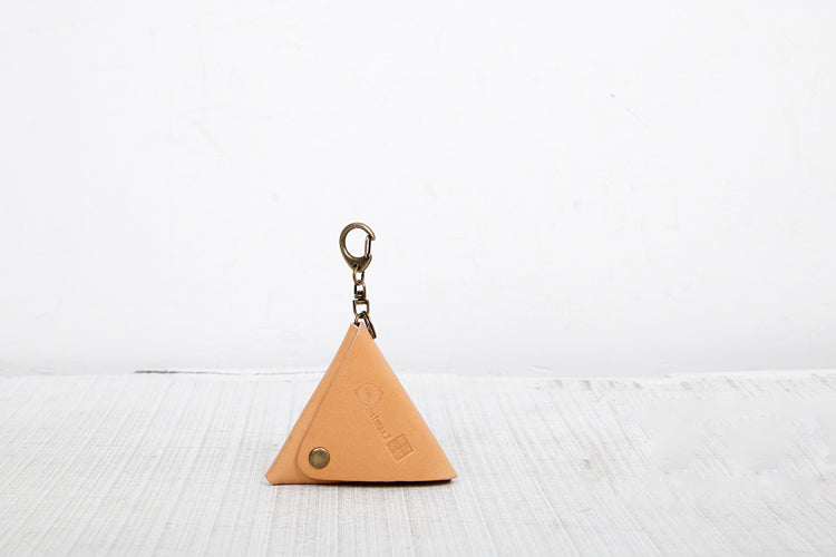 Triangular Leather Coin Holder