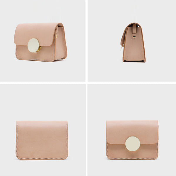 Ladies Cube Bag Leather Crossbody Bags Shoulder Bag Purses for Women Details