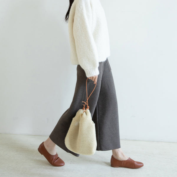 Ladies Faux Fur Handbag Cute Tote Bags Cross Shoulder Bag For Women Durable