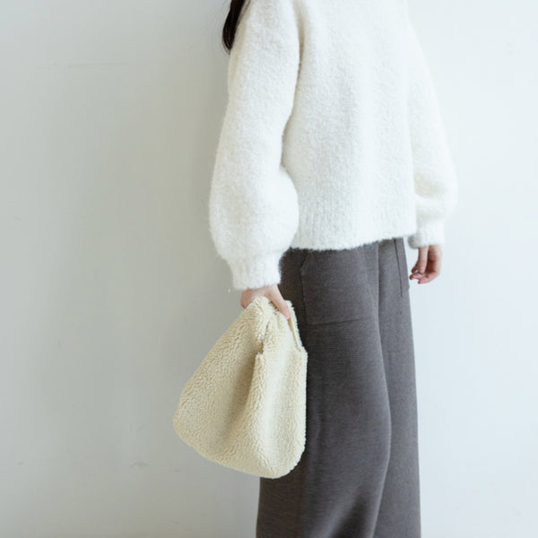Ladies Faux Fur Handbag Cute Tote Bags Cross Shoulder Bag For Women Minimalist