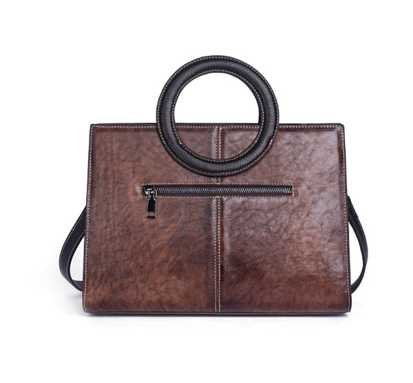 Ladies Leather Handbags Brown Shoulder Bag For Women Quality